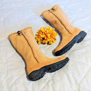 Lands' End Tall Fleece Boots Sz 8